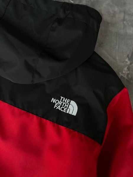 Чоловіча ветровка The North Face з плащової тканини червона з чорним Куртка ТНФ весняна Моло-XH5 фото