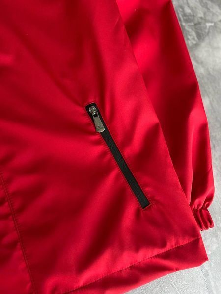 Чоловіча ветровка The North Face з плащової тканини червона з чорним Куртка ТНФ весняна Моло-XH5 фото