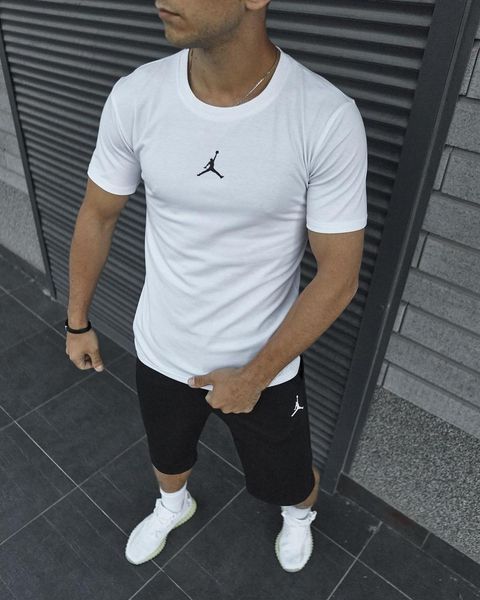 Мужская футболка Jordan белая Тенниска Джордан Intr-8734932863 фото