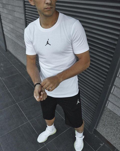 Мужская футболка Jordan белая Тенниска Джордан Intr-8734932863 фото