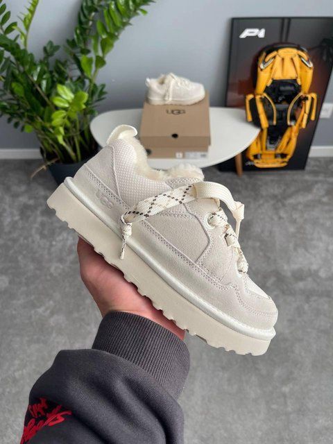 Жіночі зимові кросівки UGG Lo Lowmel Sneaker бежеві Las-1781 фото