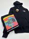 Мужская зимняя кофта The North Face черная Худи ТНФ с принтом Glad-3 фото 6