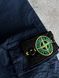 Мужские спортивные штаны Stone Island оверсайз синие с патчем на резинке Моло-KN72 фото 7