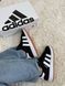 Женские кроссовки Adidas Campus черные Адидас Кампус Arm-CM0202 фото 3