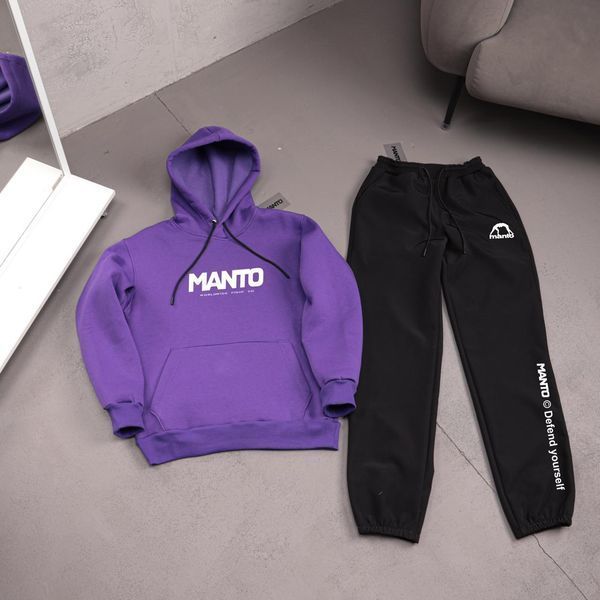 Мужской зимний спортивный костюм Manto Stomp бирюзовый Комплект Манто Худи Штаны плащевка Ads-527 фото