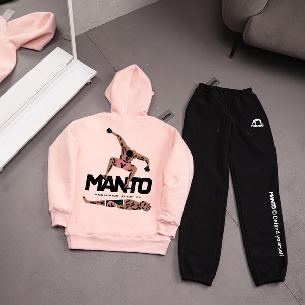 Мужской зимний спортивный костюм Manto Stomp бирюзовый Комплект Манто Худи Штаны плащевка Ads-527 фото
