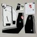Мужской набор Adidas 5в1 Олимпийка + Штаны + Шорты + Футболка + Носки черный с красным Хар-47 (коп1) фото 4
