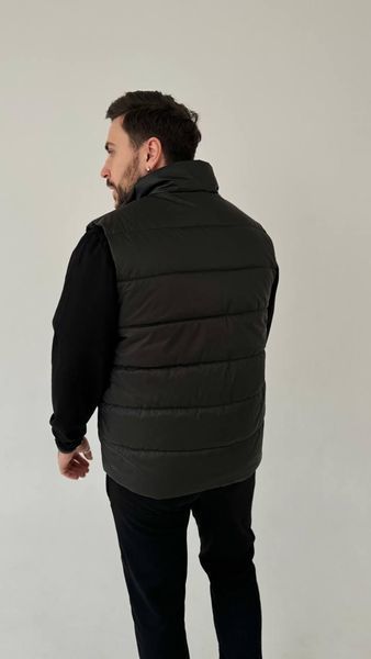 Чоловічий жилет The North Face без капюшона чорний Безрукавка ТНФ з плащівки univer-90 фото