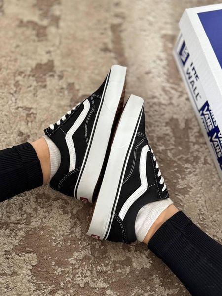 Чоловічі кеди Vans Knu Skool чорно-білі замшеві Кросівки Ванс Олд Скул Arm-VN001 (коп4) фото