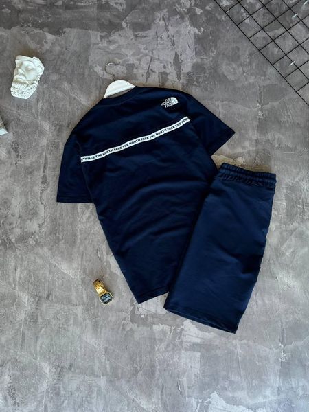 Мужской летний костюм The North Face Футболка Шорты синий Комплект ТНФ Моло-T-NF6 фото