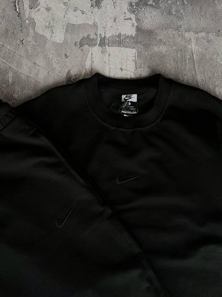 Мужской летний костюм Nike Футболка Штаны черный Комплект Найк Моло-110-81 фото