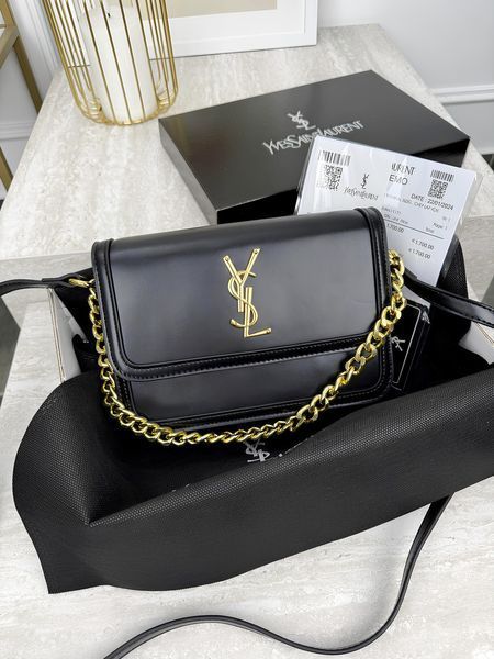 Жіноча сумка Saint Laurent Solferino чорна Any-20224-1 (коп1) фото