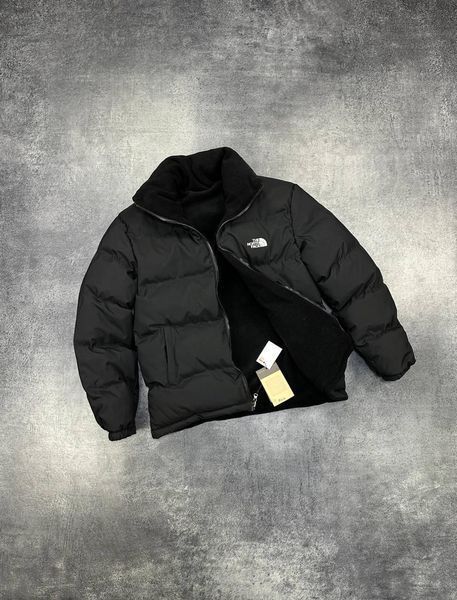 Мужской зимний двосторонний пуховик The North Face черный Куртка Зе Норт Фейс Arm-N3339-3 фото