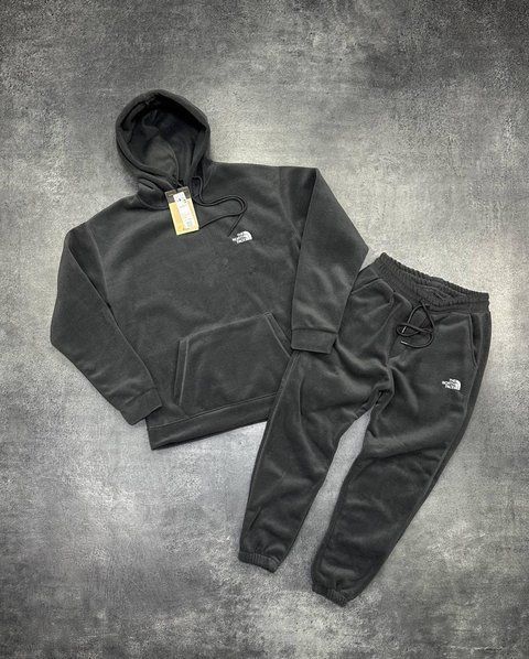 Мужской зимний спортивный костюм The North Face флисовый серый Комплект Зе Норт Фейс плюшевый Arm-FLS_05 фото
