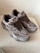 Жіночі кросівки New Balance 9060 коричневі замшеві Нью Беланс у сітку Arm-ZX223 фото 5