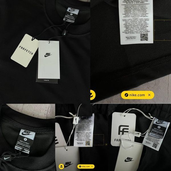 Мужской летний костюм Nike Футболка Штаны черный Комплект Найк Моло-110-81 фото