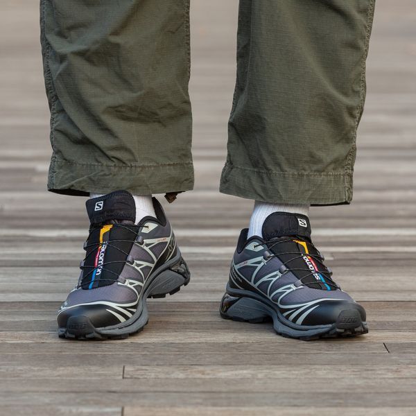 Мужские термокроссовки Salomon XT-6 Gore-Tex серые Inter-1909 фото