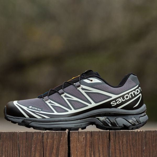 Мужские термокроссовки Salomon XT-6 Gore-Tex серые Inter-1909 фото