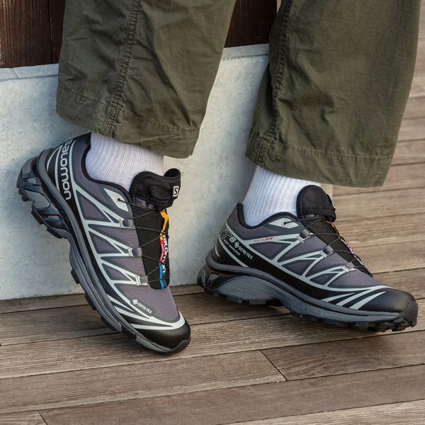 Мужские термокроссовки Salomon XT-6 Gore-Tex серые Inter-1909 фото