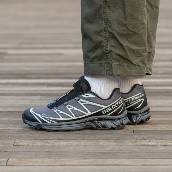 Мужские термокроссовки Salomon XT-6 Gore-Tex серые Inter-1909 фото