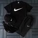 Мужской летний костюм Nike Футболка Шорты Кепка Барсетка белый с серый комплект Найк Hot-145 фото 5