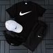 Мужской летний костюм Nike Футболка Шорты Кепка Барсетка белый с серый комплект Найк Hot-145 фото 4
