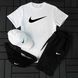 Мужской летний костюм Nike Футболка Шорты Кепка Барсетка белый с серый комплект Найк Hot-145 фото 2