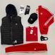 Мужской костюм Adidas 5в1 хаки с черным Комплект Адидас Жилетка Футболка Кепка Хар-101 фото 4