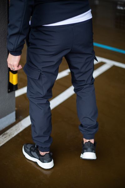 Мужские зимние тактические штаны SoftShell синие Intr-1589541305 фото