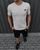 Мужской летний костюм Adidas Футболка Шорты серый с черным комплект Адидас Intr-9914685069 фото