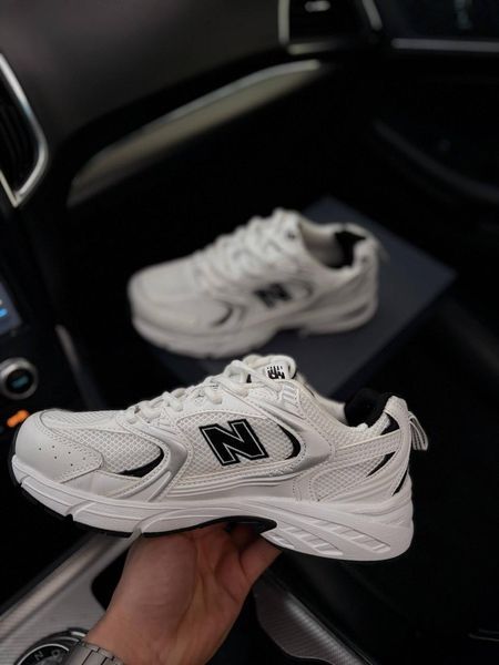 Мужские кроссовки New Balance 530 белые в сетку Нью Беланс Arm-N_B334 фото