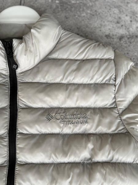 Чоловіча зимова куртка Columbia Omni-Heat Thermal без капюшона біла Коламбія з термопідкладкою Моло-71FV фото