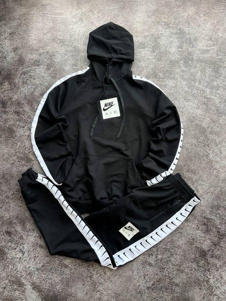 Чоловічий спортивний костюм Nike з лампасами чорний Комплект Найк Uni-41 1 фото