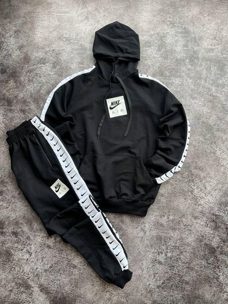 Чоловічий спортивний костюм Nike з лампасами чорний Комплект Найк Uni-41 1 фото