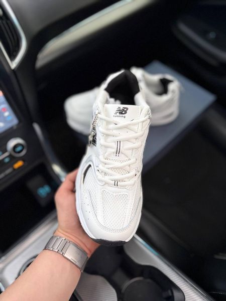 Мужские кроссовки New Balance 530 белые в сетку Нью Беланс Arm-N_B334 фото