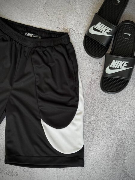 Чоловічі спортивні шорти Nike Big Swoosh чорні Найк Біг Свуш Arm-Dr_33994 фото