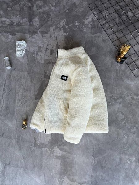 Чоловіча зимова куртка The North Face без капюшона двостороння сіра Моло-TNF102 фото