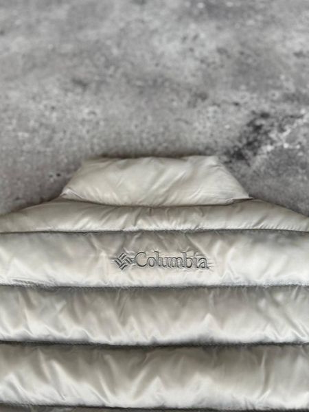 Чоловіча зимова куртка Columbia Omni-Heat Thermal без капюшона біла Коламбія з термопідкладкою Моло-71FV фото