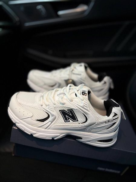 Мужские кроссовки New Balance 530 белые в сетку Нью Беланс Arm-N_B334 фото