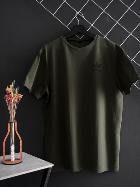 Чоловічий літній костюм Adidas Футболка Шорти комплект Адідас хакі Rap-RD182/RD213 фото