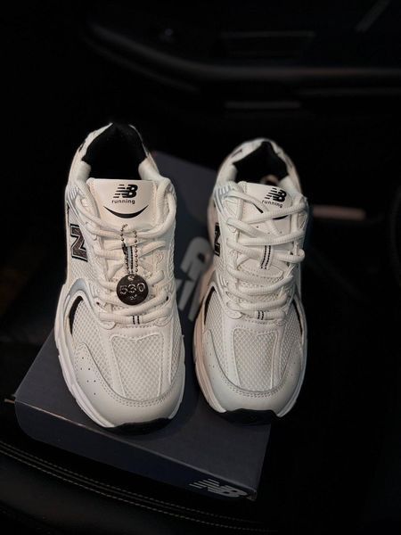 Мужские кроссовки New Balance 530 белые в сетку Нью Беланс Arm-N_B334 фото