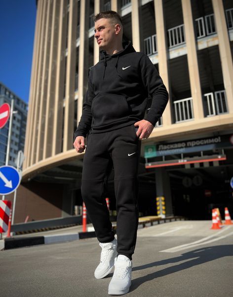 Мужской зимний спортивный костюм Nike 3в1 черный Комплект Найк Костюм Куртка Rap-RD013/RD015/RD277 фото