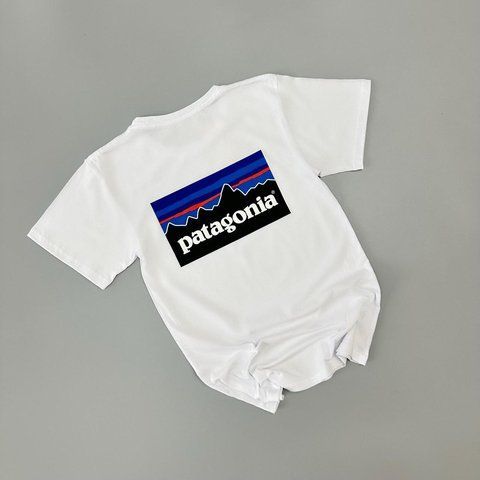 Чоловіча футболка Patagonia біла бавовняна Теніска Патагонія Will-PA0005 фото