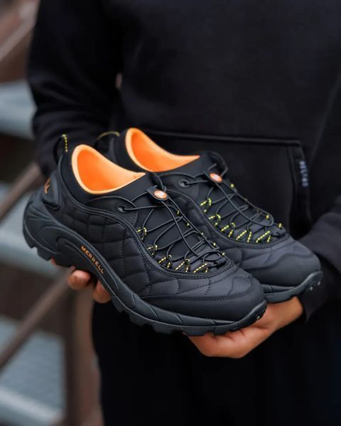 Мужские зимние кроссовки Merrell Ice Cap Moc Black черные Мерелл термо Armo-Mr_l01 фото