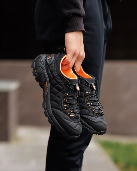 Мужские зимние кроссовки Merrell Ice Cap Moc Black черные Мерелл термо Armo-Mr_l01 фото
