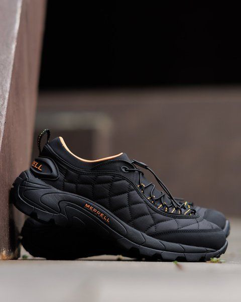 Мужские зимние кроссовки Merrell Ice Cap Moc Black черные Мерелл термо Armo-Mr_l01 фото