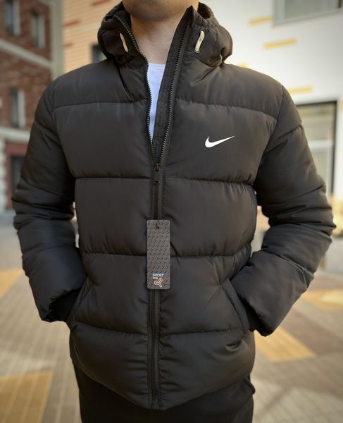 Мужской зимний спортивный костюм Nike 3в1 черный Комплект Найк Костюм Куртка Rap-RD013/RD015/RD277 фото