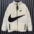 Мужская зимняя двухсторонняя куртка Nike Big Swoosh на меху черная Пуховик Найк без капюшона Хар-485 1 фото