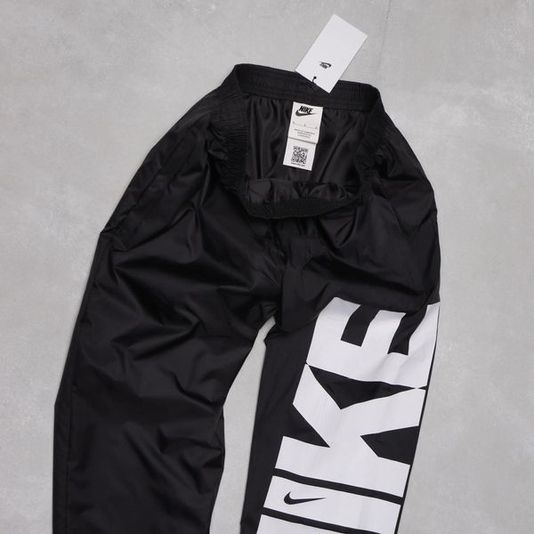 Мужские штаны Nike черные Брюки Найк из плащевки на резинке Ads-198 фото