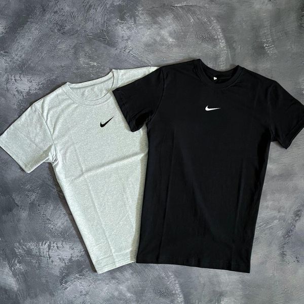 Мужская футболка Nike 2шт черная и белая хлопковая Тенниска Найк Мой-13|Intr-1592389926 (коп4) фото